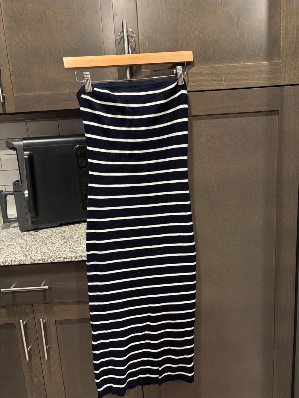 Striped midi dress